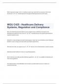 WGU C425 &sol;75 Questions With Verified Answers