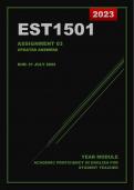 EST1501 Assignment 3 (2023) - Due: 31 July 