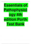 Essentials of Pathophysiology 4th edition Porth Test Bank