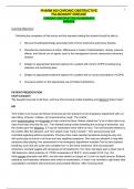 PHARM 460 CHRONIC OBSTRUCTIVE PULMONARY DISEASE Study guide 100&percnt; correct PHARM 460 CHRONIC OBSTRUCTIVE PULMONARY DISEASE Study guide 100&percnt; correct PHARM 460 CHRONIC OBSTRUCTIVE PULMONARY DISEASE Study guide 100&percnt; correct PHARM 460 CHRONIC OBSTRUCTIVE PULMON