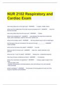 NUR 2102 Respiratory and Cardiac Exam