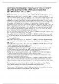 GENERAL INFORMATION FOR CLASS D "CHAUFFEUR'S" LICENSE QUESTIONS AND ANSWERS CORRECTLY REVIEWED 2023 &ndash; 2024 A&plus; 100&percnt;