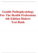 Goulds Pathophysiology For The Health Professions 6th Edition Hubert  Test Bank