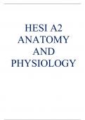 HESI A2 ANATOMY AND PHYSIOLOGY