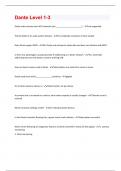 Dante Bundled Exams with complete solution &vert; everything you need 