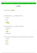 HESI A2 Version 2 Grammar Vocab Reading Math Study Guide