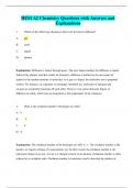 HESI A2 Chemistry Questions with Answers and Explanations