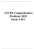 ATI RN Comprehensive Predictor 2019  Form A B C