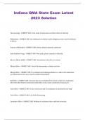 Bundled QMA Insulin & QMA Indiana Exams With Latest 2023 -2024 Solutions