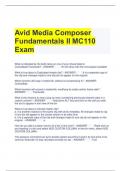 Avid Media Composer Fundamentals II MC110 Exam