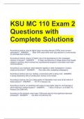 Bundle For MC110 Exam Questions and Correct Answers