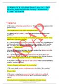  NUR2459 &sol; NUR 2459&colon; Final Exam &lpar;Latest 2021 &sol; 2022&rpar;  Mental & Behavioral Health Nursing &ndash; Rasmussen 3 LATEST VERSIONS     
