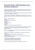 Buad 331 Exam 1 2023 Questions and Answers &lpar;Graded A&rpar;