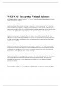 WGU C451&sol;Integrated Science&sol; 87 Questions With Updated Answers
