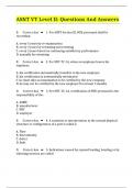 ASNT VT Level II&colon; Questions And Answers