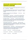 CEN EXAM&colon; QUESTIONS & FULLY VERIFIED ANSWERS