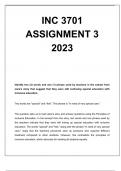 Inc3701 Assignment 3 2023 [95% Above Guaranteed]
