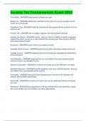 Income Tax Fundamentals Exam Package Deal -Solved
