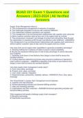 BUAD 331 Exam 1 Questions and Answers &vert; 2023-2024 &vert; All Verified Answers