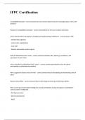 IFPC Certification exam 2023 with 100&percnt; correct answers