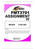 FMT3701ASSIGNMENT 2 2023