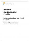 Uitwerkingen Nieuw Nederlands (argumenteren)