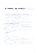 NR 22 CHAMBERLAIN Exam2 Questions & Answers 2023 ( A+ GRADED 100% VERIFIED)