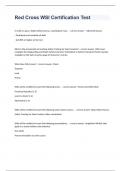 Red Cross WSI Certification Test exam 2023 with 100&percnt; correct answers