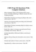 CHFI Prep| 226 Questions| With Complete Solutions