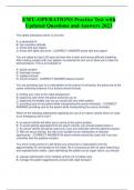 EMT--OPERATIONS Practice Test with  Updated Questions and Answers 202