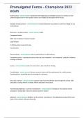Promulgated Forms - Champions 2023 exam