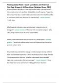 Nursing 3012 Week 4 Exam Questions and Answers &lpar;Verified Answers&rpar; 50 Questions &lpar;Attained Score 98&percnt;&rpar;