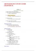 ARCHAEOLOGY STUDY GUIDE CHAPTER 10&period;