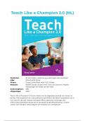 Teach like a Champion 3&period;0 - Samenvatting Hoofdstuk 1