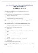 Mark Klimek Blue book (ALL) NCLEX Study Guide (2000 Q&A-100% CORRECT) A Mark Klimek Blue Book