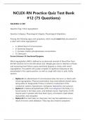 NCLEX-RN Practice Quiz Test Bank &num;12 &lpar;75 Questions