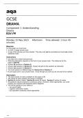 Aqa GCSE Drama 8261/W May2023 Question Paper