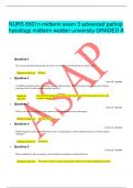 NURS 6501n midterm exam 3 advanced pathophysiology midterm walden university GRADED A