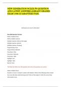 NEW GENERATION NCLEX PN QUESTION AND LATEST ANSWERS ALREADY GRADED EXAM 100&percnt; GUARANTEED PASS&period;
