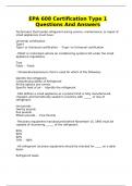 EPA 608 Certification Type 1 Questions And Answers