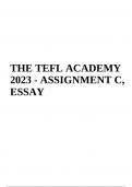 THE TEFL ACADEMY 2023 - ASSIGNMENT C, ESSAY