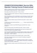 CENSECFOR M16A3&sol;M4A1 Service Rifle Operator Training Course Pretest-solved