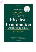 Test Bank Bates’ Guide To Physical Examination and History Taking 13th Edition Test Bank - All Chapters | Complete Guide 