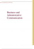 Business and Administrative Communication