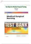  TEST BANK FOR MEDICAL SURGICAL NURSING 7TH EDITION BY LINTON ALL CHAPTERS |   CHAPTER 1-63 | COMPLETE GUIDE A+