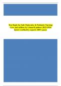 Test Bank for Safe Maternity & Pediatric Nursing Care 2nd edition by Linnard-palmer latest2023-2024&lpar;100&percnt; Pass&rpar;