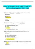    APEA 3p Answers Nisha FINAL EXAM-with 100&percnt; verified solutions-2023-2024