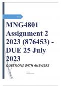 MNG4801 Assignment 2 2023 &lpar;876453&rpar; - DUE 25 July 2023