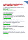 Ambulatory Care Nurse Certification Exam &lpar;ANCC&rpar; with Answers