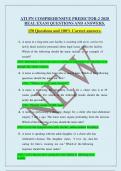 ATI PN COMPREHENSIVE PREDICTOR-2 2020 REAL EXAM QUESTIONS AND ANSWERS&period; 150 Questions and 100&percnt; Correct answers&period;